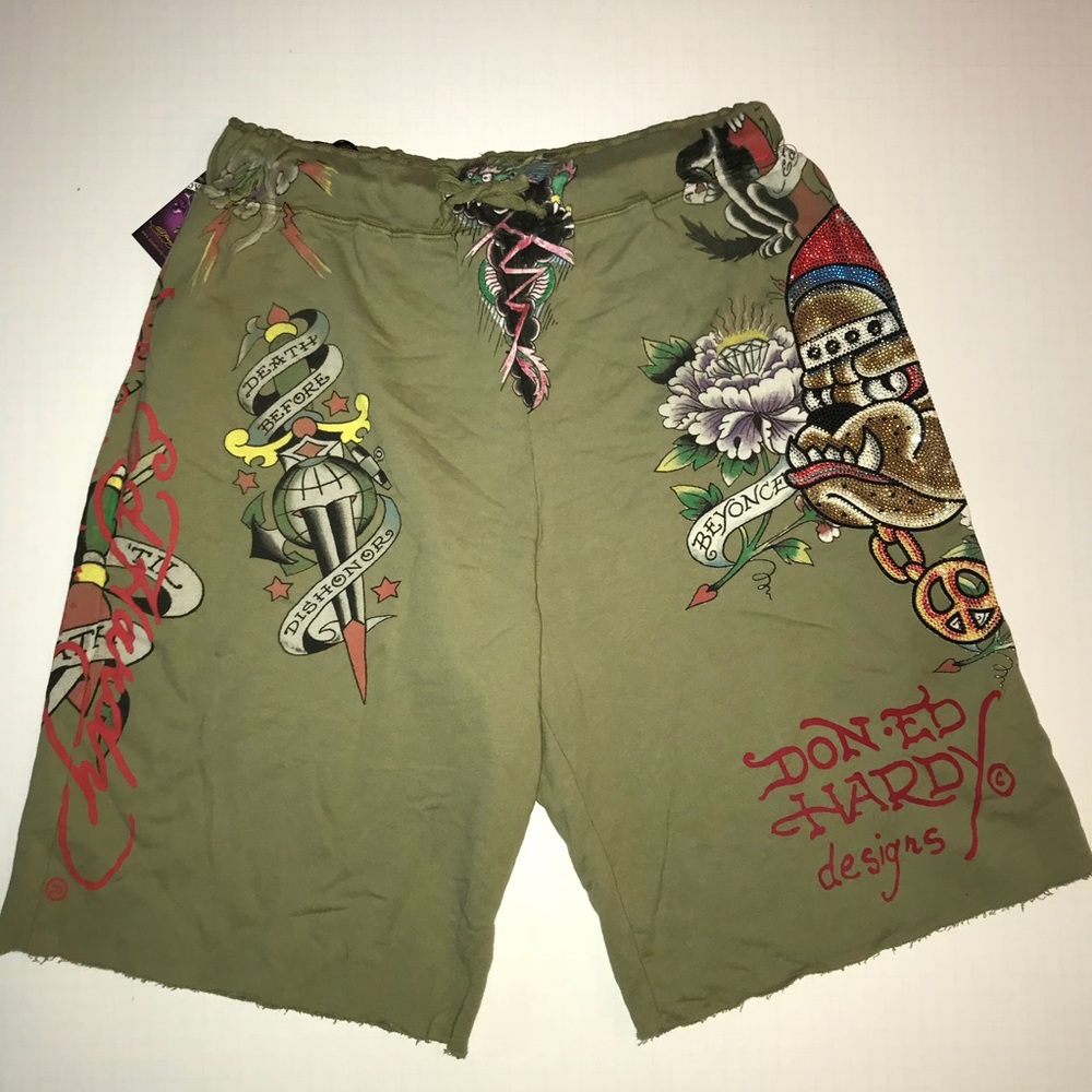 NWT Don Ed Hardy Shorts Size XXL